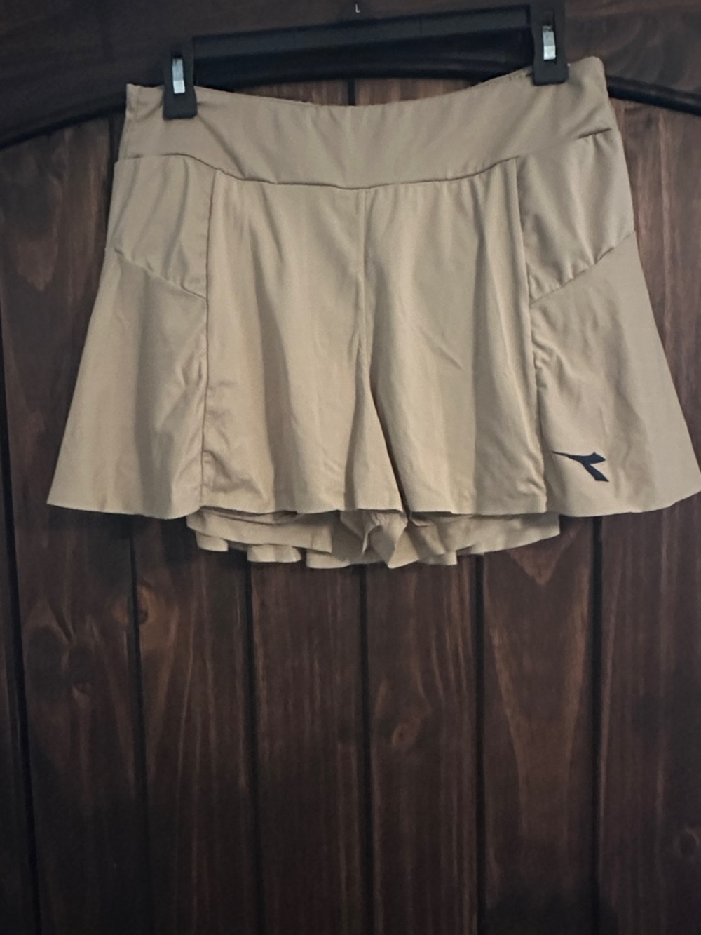 Women's Diadora beige Active Skort with Inner Shorts